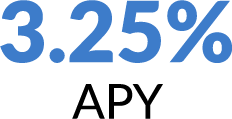 3.25% APY
