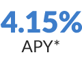 4.15% APY*