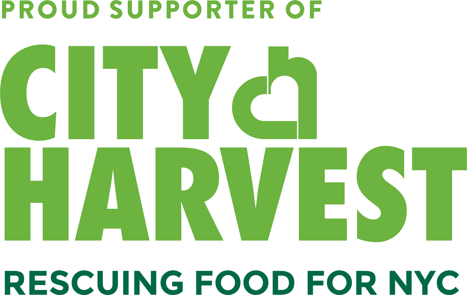 Proud supporter of City Harvest: Rescuing Food for NYC.