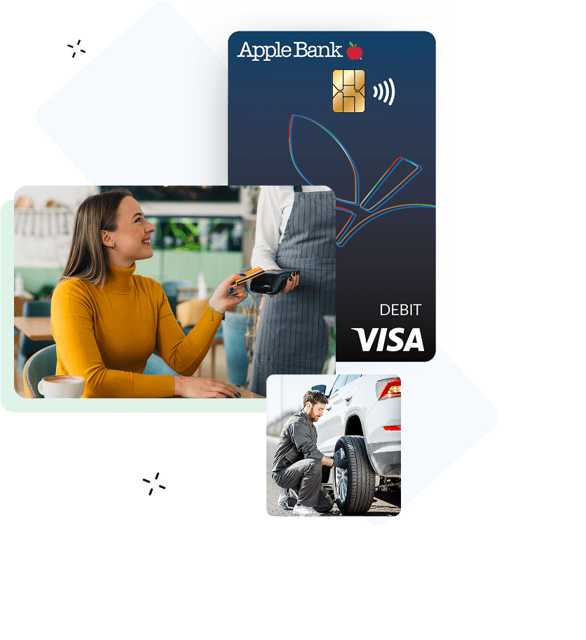 young adults using checking account